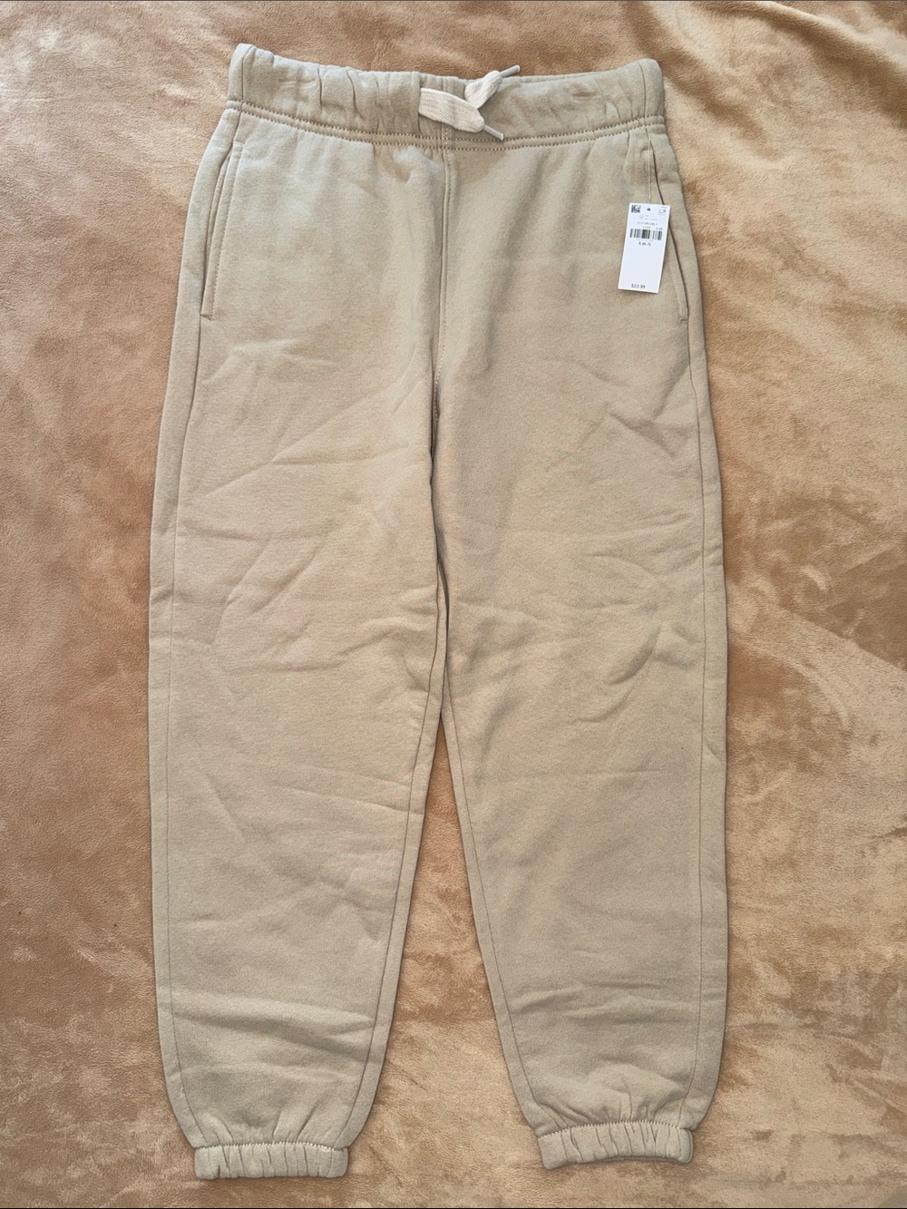 NWT Kid’s Tan Jogger Sweatpants - S